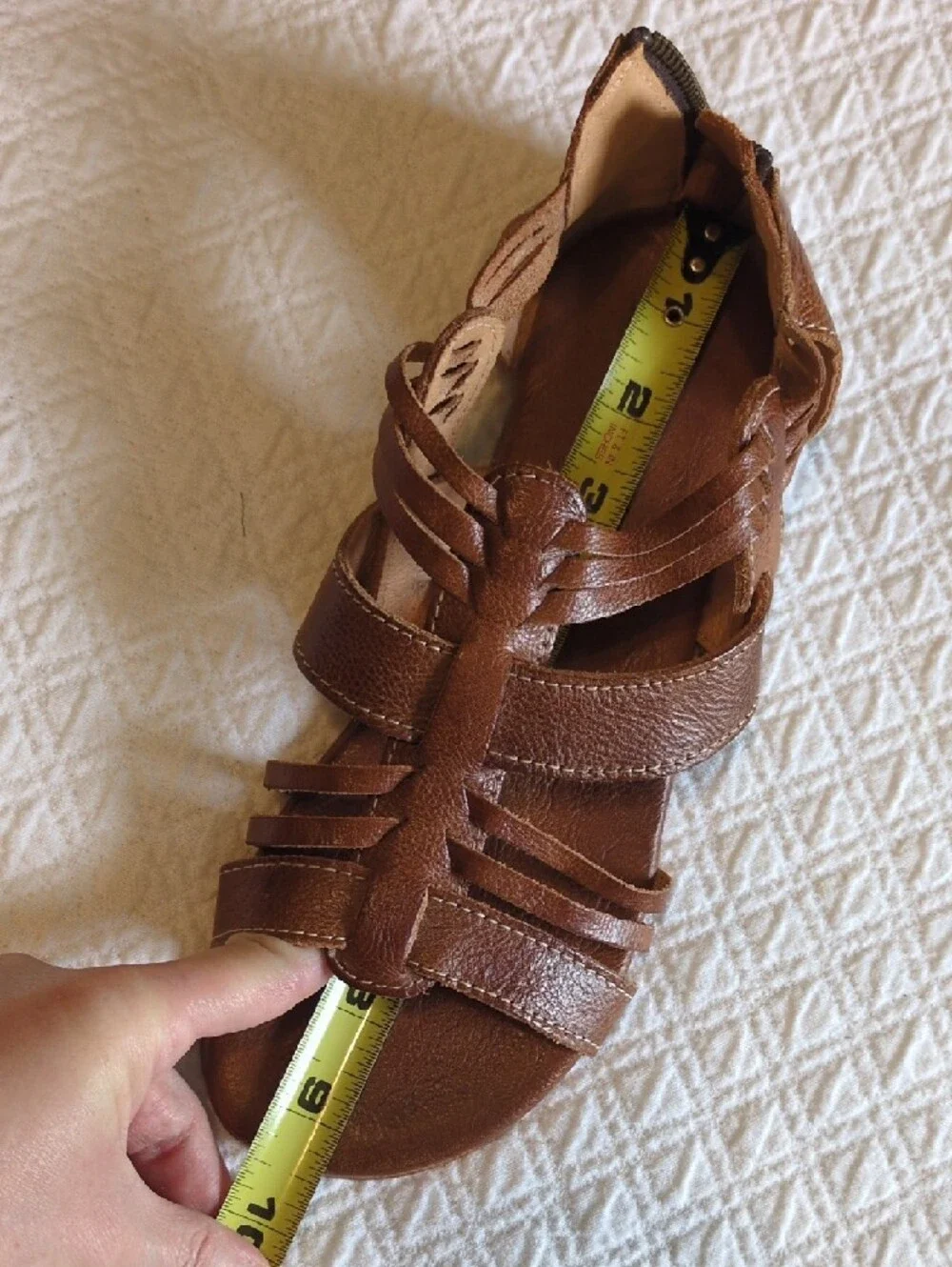 BED|STU Cara Brown Leather Strappy Gladiator Sandals Size 7.5 - Picture 7 of 12